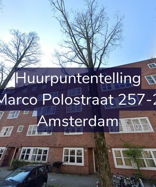 Foto gevel Huurpuntentelling voor Marco Polostraat 257-2, Amsterdam