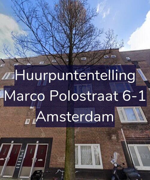 Foto gevel Huurpuntentelling voor Marco Polostraat 6-1, Amsterdam