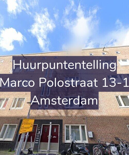 Foto gevel Huurpuntentelling voor Marco Polostraat 13-1, Amsterdam