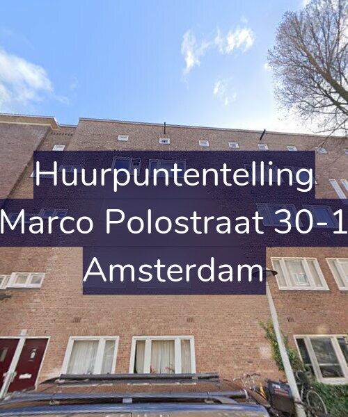 Foto gevel Huurpuntentelling voor Marco Polostraat 30-1, Amsterdam