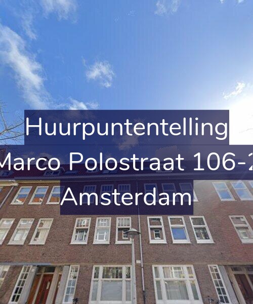 Foto gevel Huurpuntentelling voor Marco Polostraat 106-2, Amsterdam