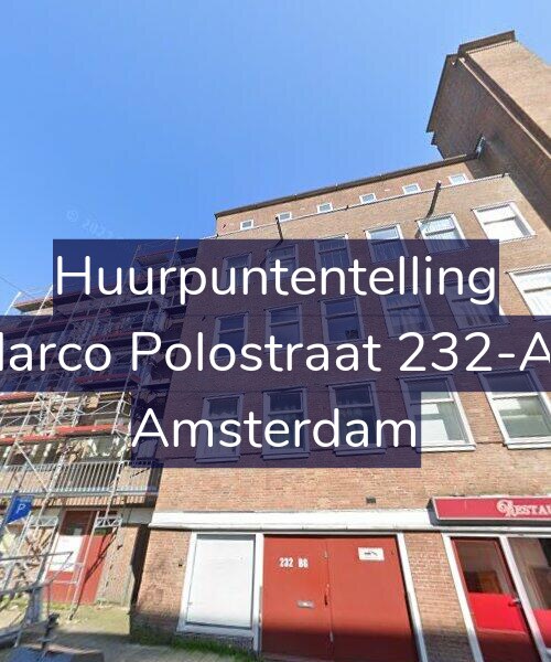 Foto gevel Huurpuntentelling voor Marco Polostraat 232-A2, Amsterdam