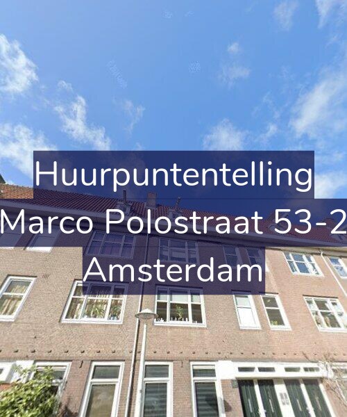 Foto gevel Huurpuntentelling voor Marco Polostraat 53-2, Amsterdam