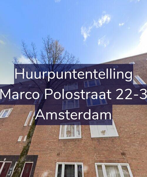Foto gevel Huurpuntentelling voor Marco Polostraat 22-3, Amsterdam