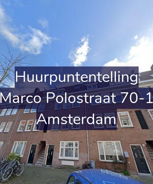 Foto gevel Huurpuntentelling voor Marco Polostraat 70-1, Amsterdam