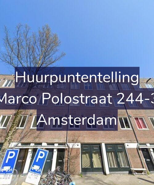 Foto gevel Huurpuntentelling voor Marco Polostraat 244-3, Amsterdam