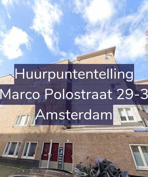 Foto gevel Huurpuntentelling voor Marco Polostraat 29-3, Amsterdam