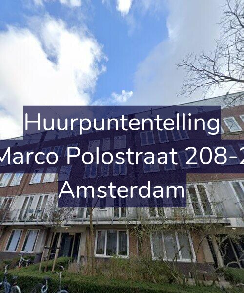 Foto gevel Huurpuntentelling voor Marco Polostraat 208-2, Amsterdam