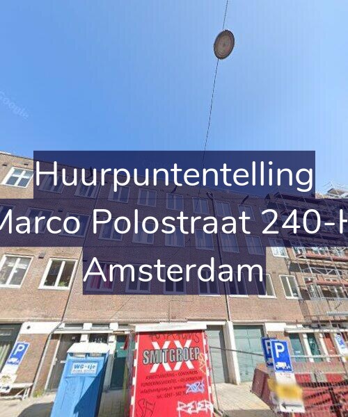 Foto gevel Huurpuntentelling voor Marco Polostraat 240-H, Amsterdam