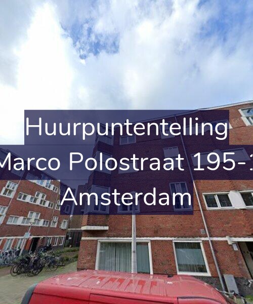 Foto gevel Huurpuntentelling voor Marco Polostraat 195-1, Amsterdam