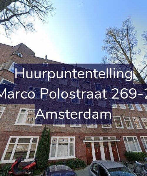 Foto gevel Huurpuntentelling voor Marco Polostraat 269-2, Amsterdam