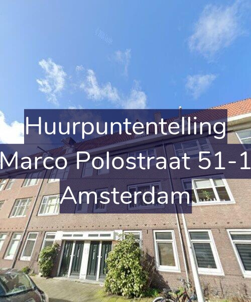Foto gevel Huurpuntentelling voor Marco Polostraat 51-1, Amsterdam