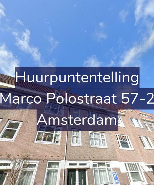 Foto gevel Huurpuntentelling voor Marco Polostraat 57-2, Amsterdam