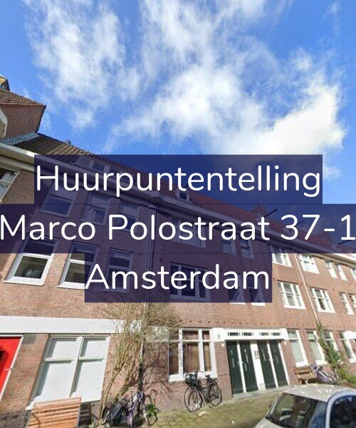 Foto gevel Huurpuntentelling voor Marco Polostraat 37-1, Amsterdam