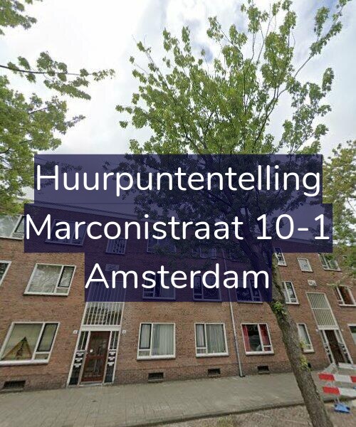 Foto gevel Huurpuntentelling voor Marconistraat 10-1, Amsterdam