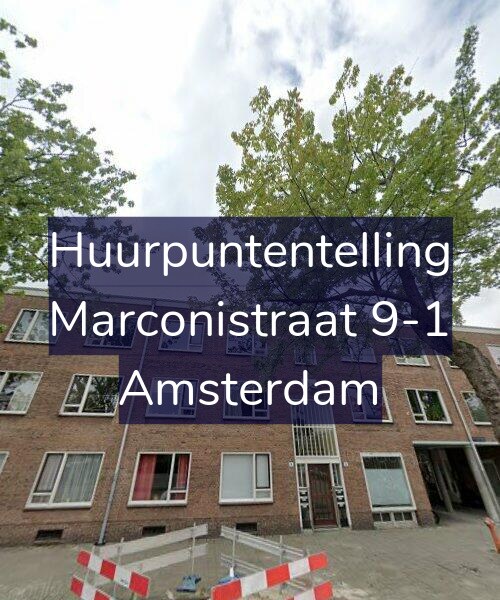 Foto gevel Huurpuntentelling voor Marconistraat 9-1, Amsterdam