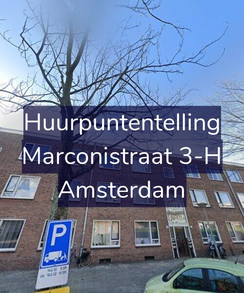 Foto gevel Huurpuntentelling voor Marconistraat 3-H, Amsterdam
