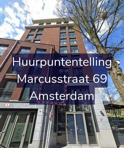 Foto gevel Huurpuntentelling voor Marcusstraat 69, Amsterdam
