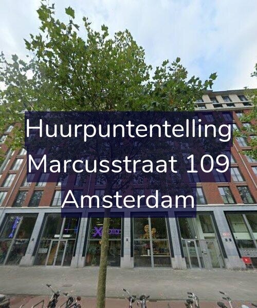 Foto gevel Huurpuntentelling voor Marcusstraat 109, Amsterdam