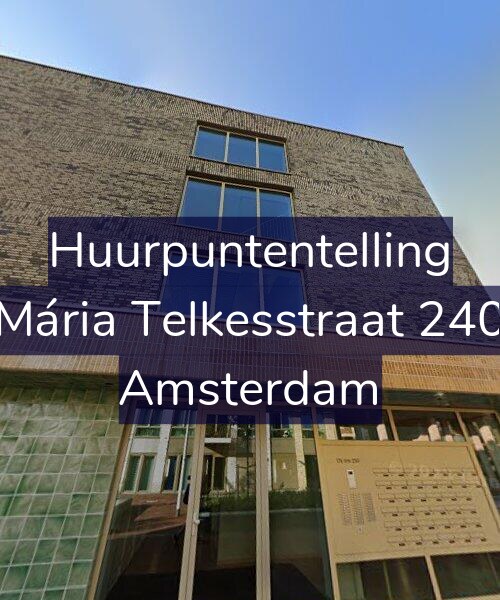 Foto gevel Huurpuntentelling voor Mária Telkesstraat 240, Amsterdam