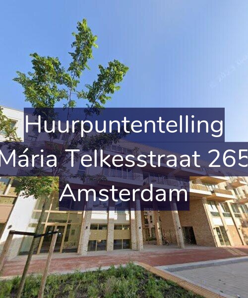 Foto gevel Huurpuntentelling voor Mária Telkesstraat 265, Amsterdam