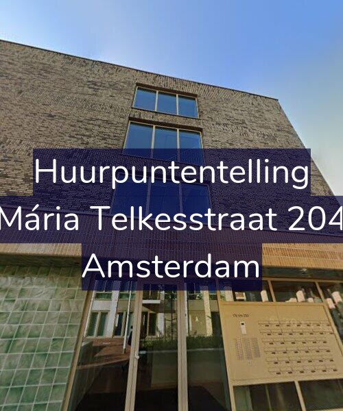 Foto gevel Huurpuntentelling voor Mária Telkesstraat 204, Amsterdam