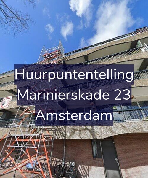 Foto gevel Huurpuntentelling voor Marinierskade 23, Amsterdam
