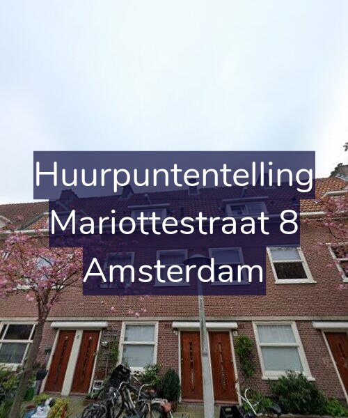 Foto gevel Huurpuntentelling voor Mariottestraat 8, Amsterdam