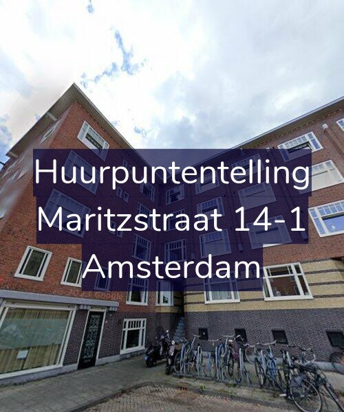 Foto gevel Huurpuntentelling voor Maritzstraat 14-1, Amsterdam