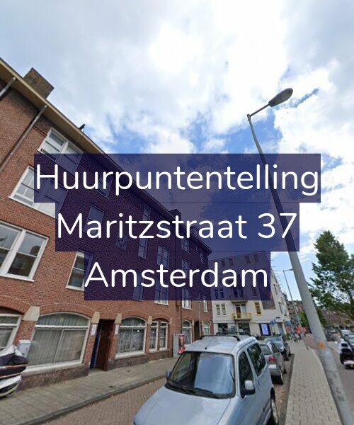 Foto gevel Huurpuntentelling voor Maritzstraat 37, Amsterdam