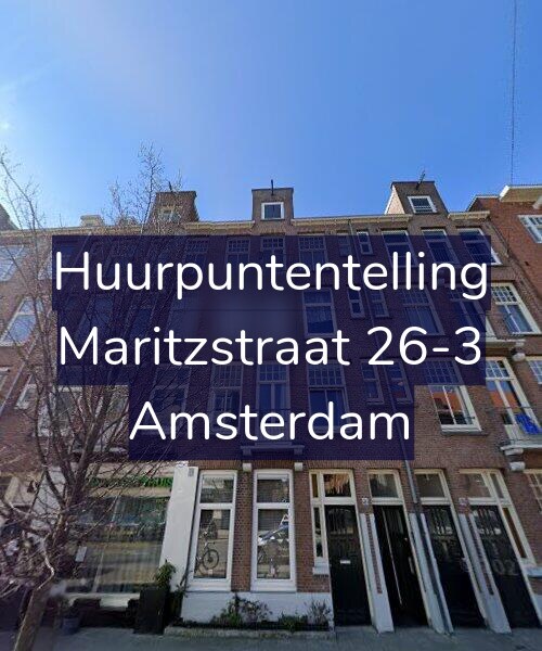 Foto gevel Huurpuntentelling voor Maritzstraat 26-3, Amsterdam