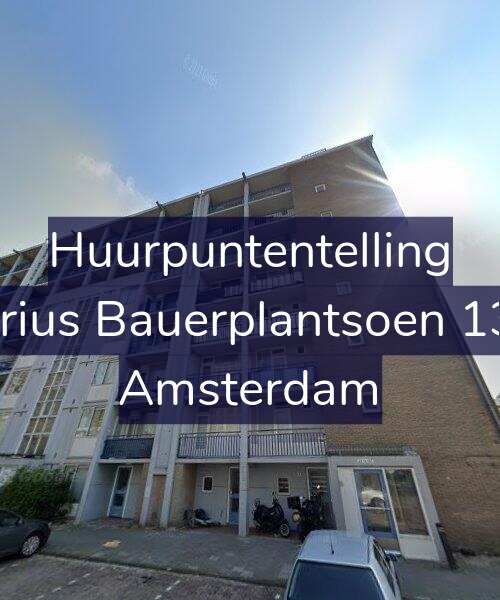 Foto gevel Huurpuntentelling voor Marius Bauerplantsoen 13-1, Amsterdam
