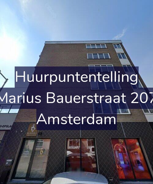 Foto gevel Huurpuntentelling voor Marius Bauerstraat 207, Amsterdam