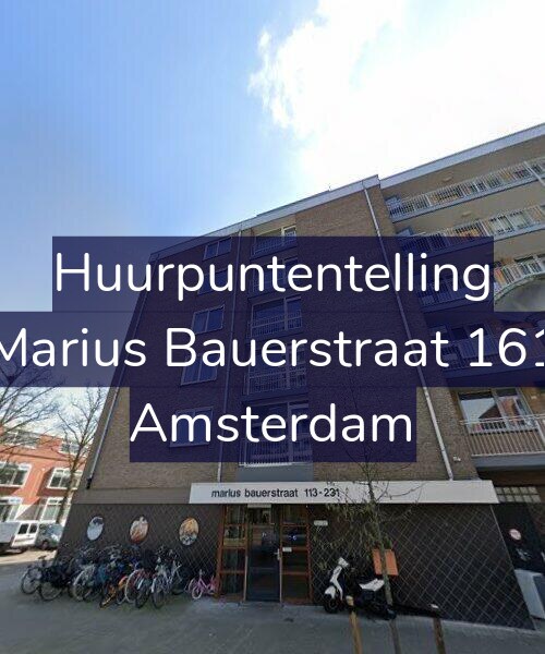 Foto gevel Huurpuntentelling voor Marius Bauerstraat 161, Amsterdam