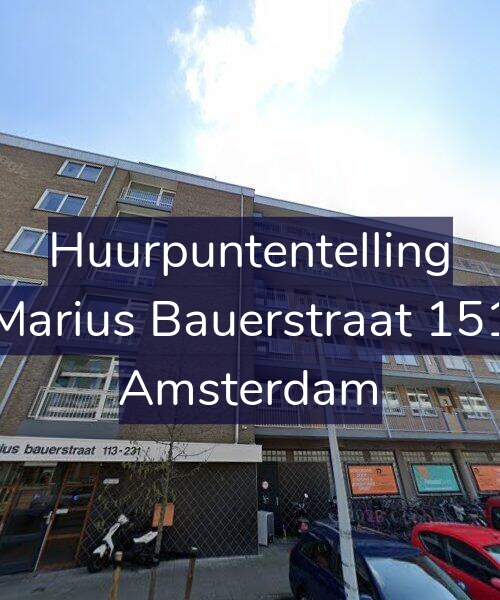 Foto gevel Huurpuntentelling voor Marius Bauerstraat 151, Amsterdam