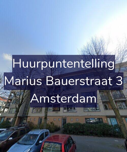 Foto gevel Huurpuntentelling voor Marius Bauerstraat 3, Amsterdam