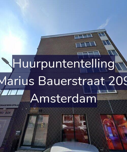 Foto gevel Huurpuntentelling voor Marius Bauerstraat 209, Amsterdam