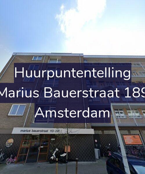 Foto gevel Huurpuntentelling voor Marius Bauerstraat 189, Amsterdam