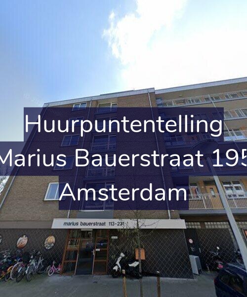 Foto gevel Huurpuntentelling voor Marius Bauerstraat 195, Amsterdam