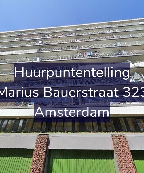 Foto gevel Huurpuntentelling voor Marius Bauerstraat 323, Amsterdam