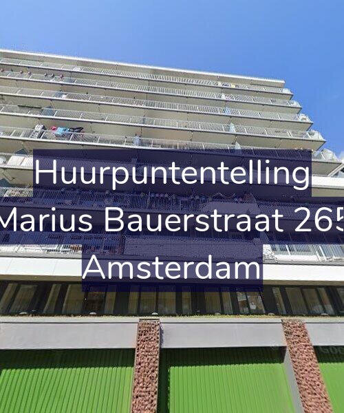 Foto gevel Huurpuntentelling voor Marius Bauerstraat 265, Amsterdam