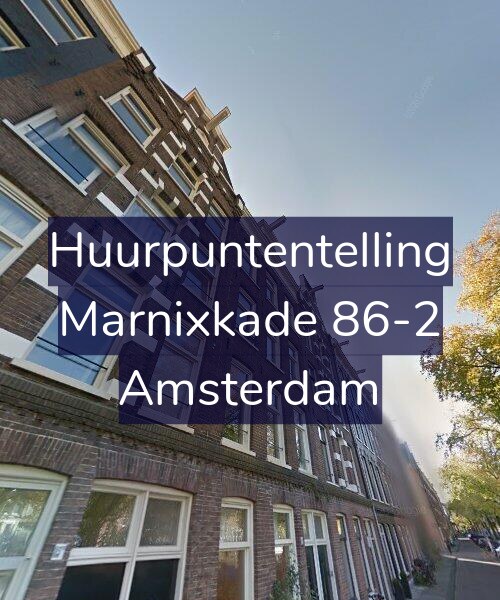 Foto gevel Huurpuntentelling voor Marnixkade 86-2, Amsterdam