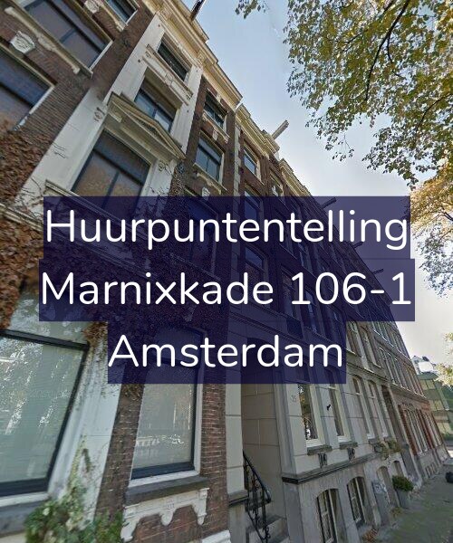 Foto gevel Huurpuntentelling voor Marnixkade 106-1, Amsterdam