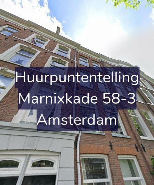 Foto gevel Huurpuntentelling voor Marnixkade 58-3, Amsterdam