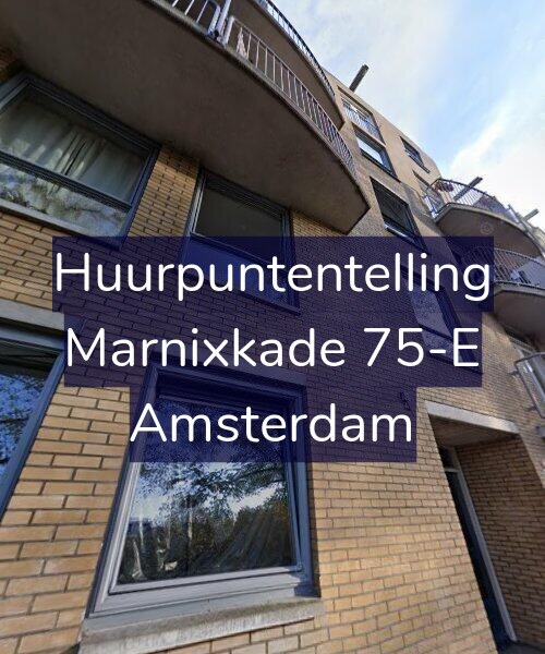 Foto gevel Huurpuntentelling voor Marnixkade 75-E, Amsterdam