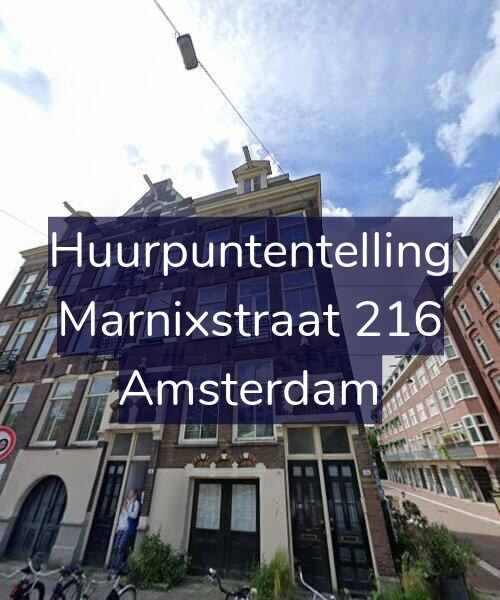 Foto gevel Huurpuntentelling voor Marnixstraat 216, Amsterdam