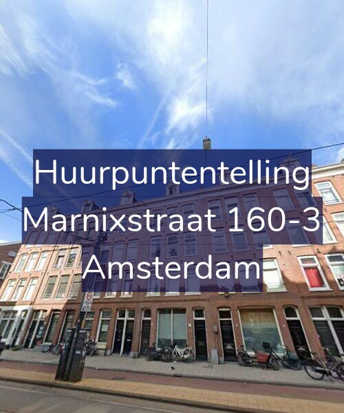 Foto gevel Huurpuntentelling voor Marnixstraat 160-3, Amsterdam