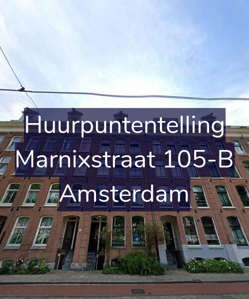 Foto gevel Huurpuntentelling voor Marnixstraat 105-B, Amsterdam