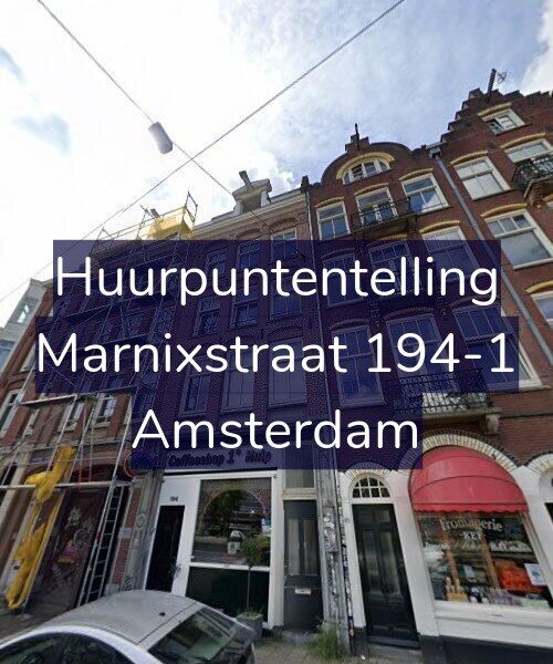 Foto gevel Huurpuntentelling voor Marnixstraat 194-1, Amsterdam