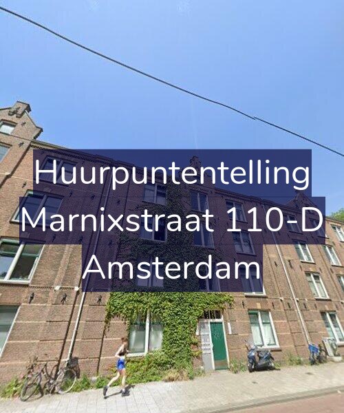 Foto gevel Huurpuntentelling voor Marnixstraat 110-D, Amsterdam